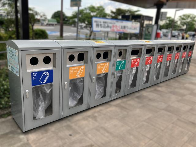 A Traveller's Guide to Japan's Recycling and Rubbish Rules Sorted recycling bins in Japan