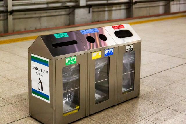 A Traveller's Guide to Japan's Recycling and Rubbish Rules Sorted recycling bins in Japan