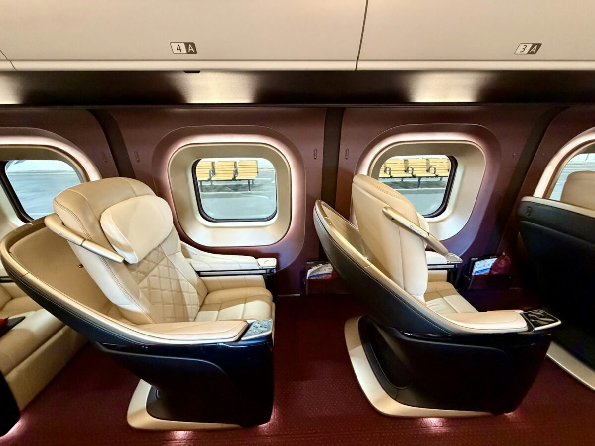 Essential Japanese Phrases for Your Japan Trip — and When You Actually Need Them The interior of a Japanese shinkansen bullet train